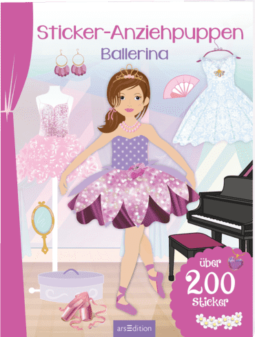 arsEdition Sticker-Anziehpuppen Ballerina