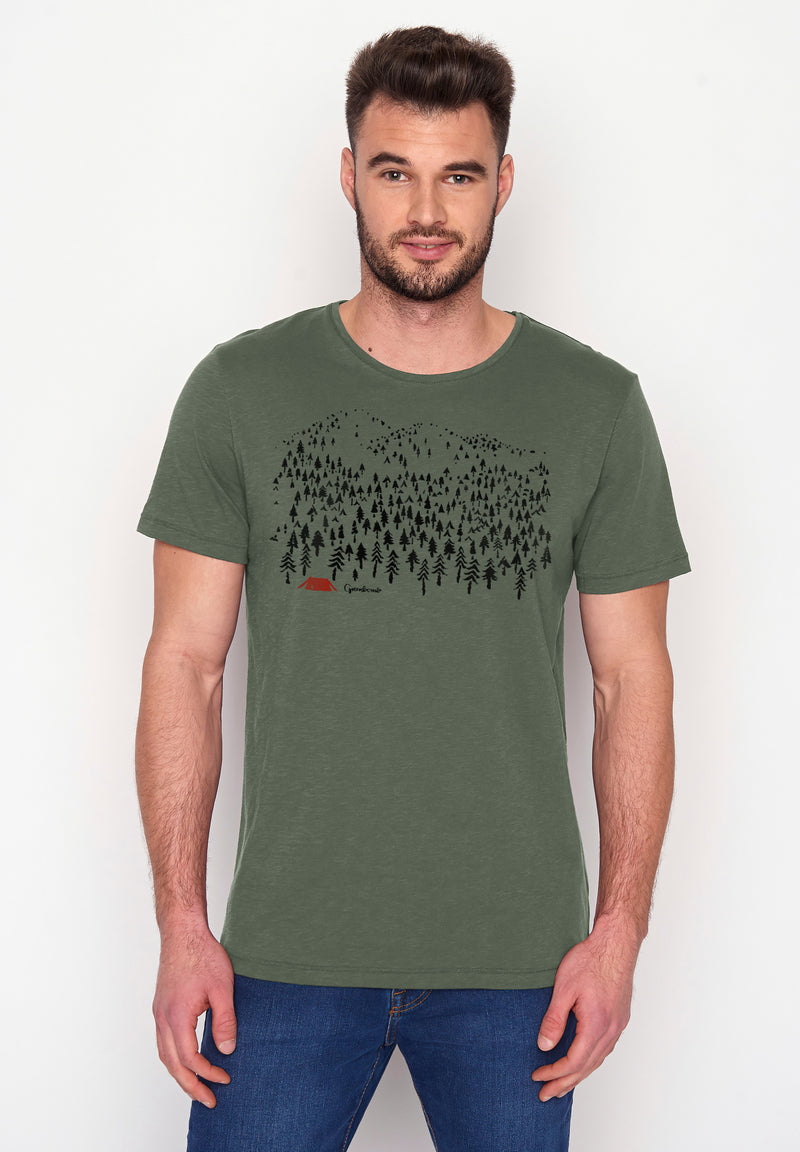 Greenbomb Herren T-Shirt Olive Nature Landscape