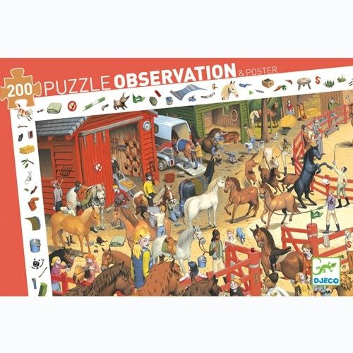 Djeco Puzzle Observation Pferde