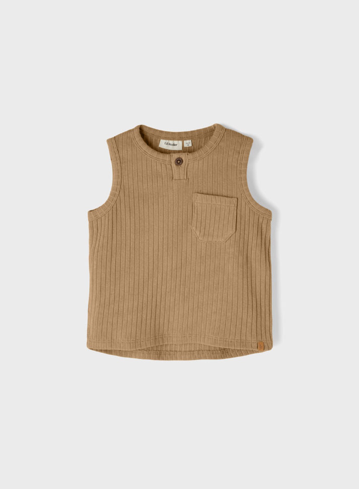 Name it Lil‘ Atelier geripptes Top Iced Coffee (nmmsixten)