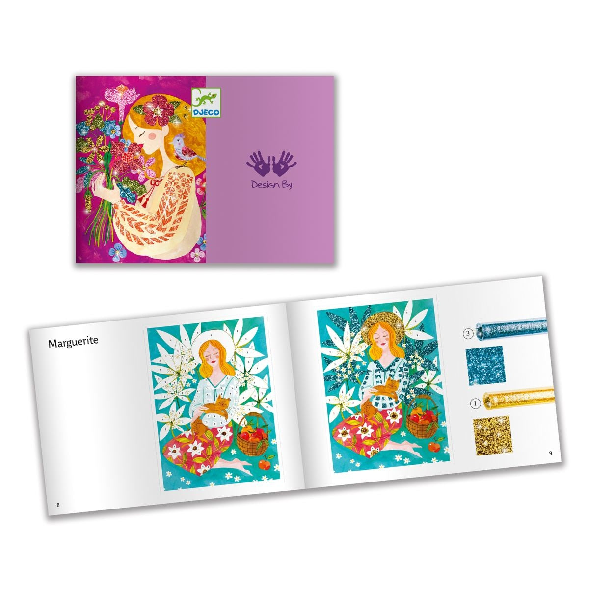 Djeco Glitzerbilder Blumenduft