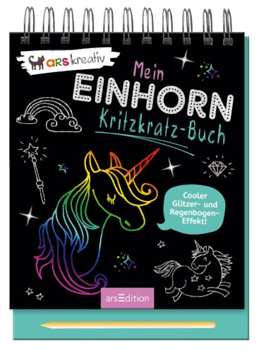 arsEdition Mein Einhorn Kritzkratz-Buch