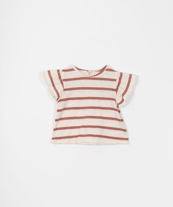 PLAY UP T-Shirt gestreift Red Clay