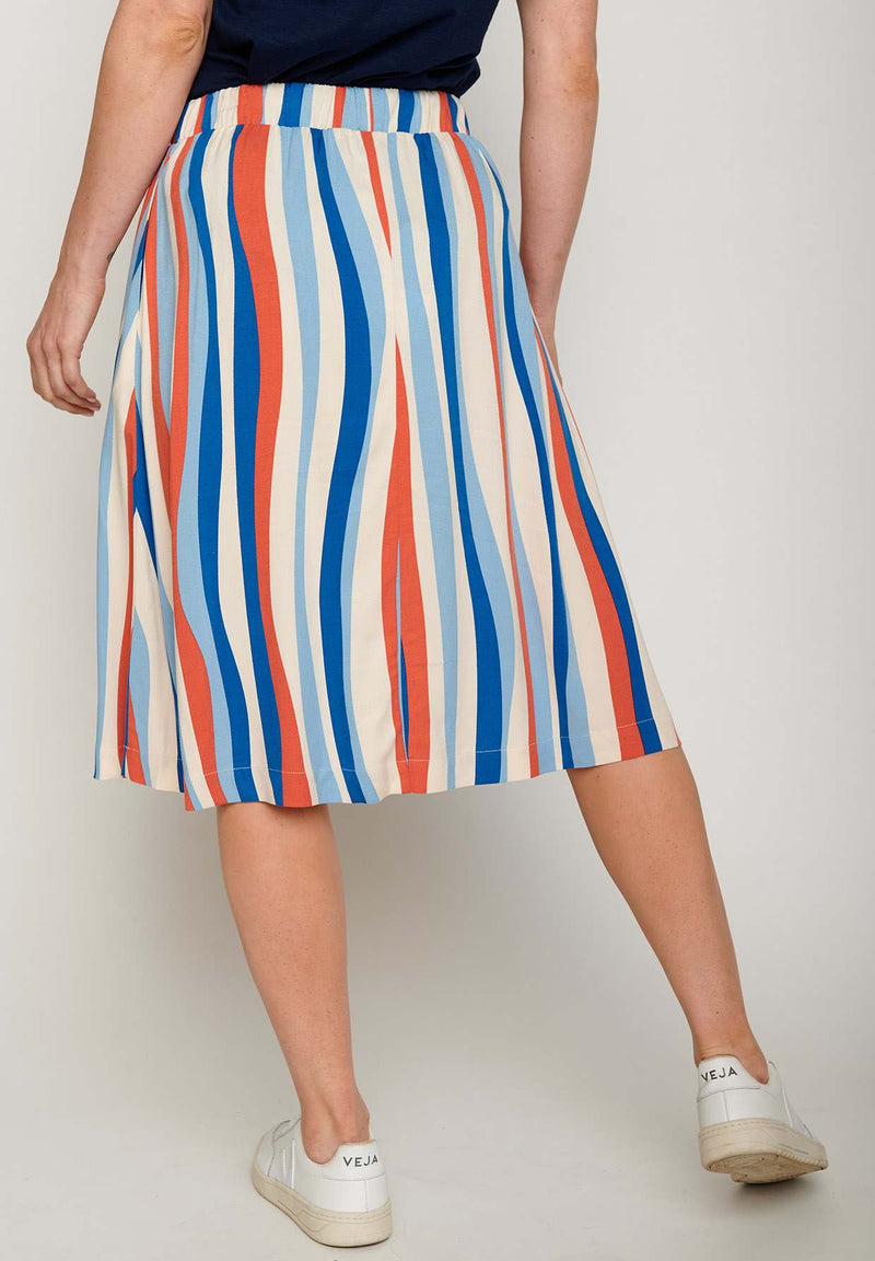 Greenbomb Dancing Stripes Simple Maxi Rock