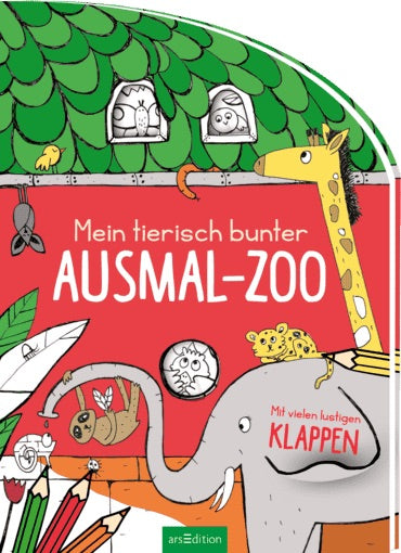 ArsEdition Mein tierisch bunter Ausmal-Zoo