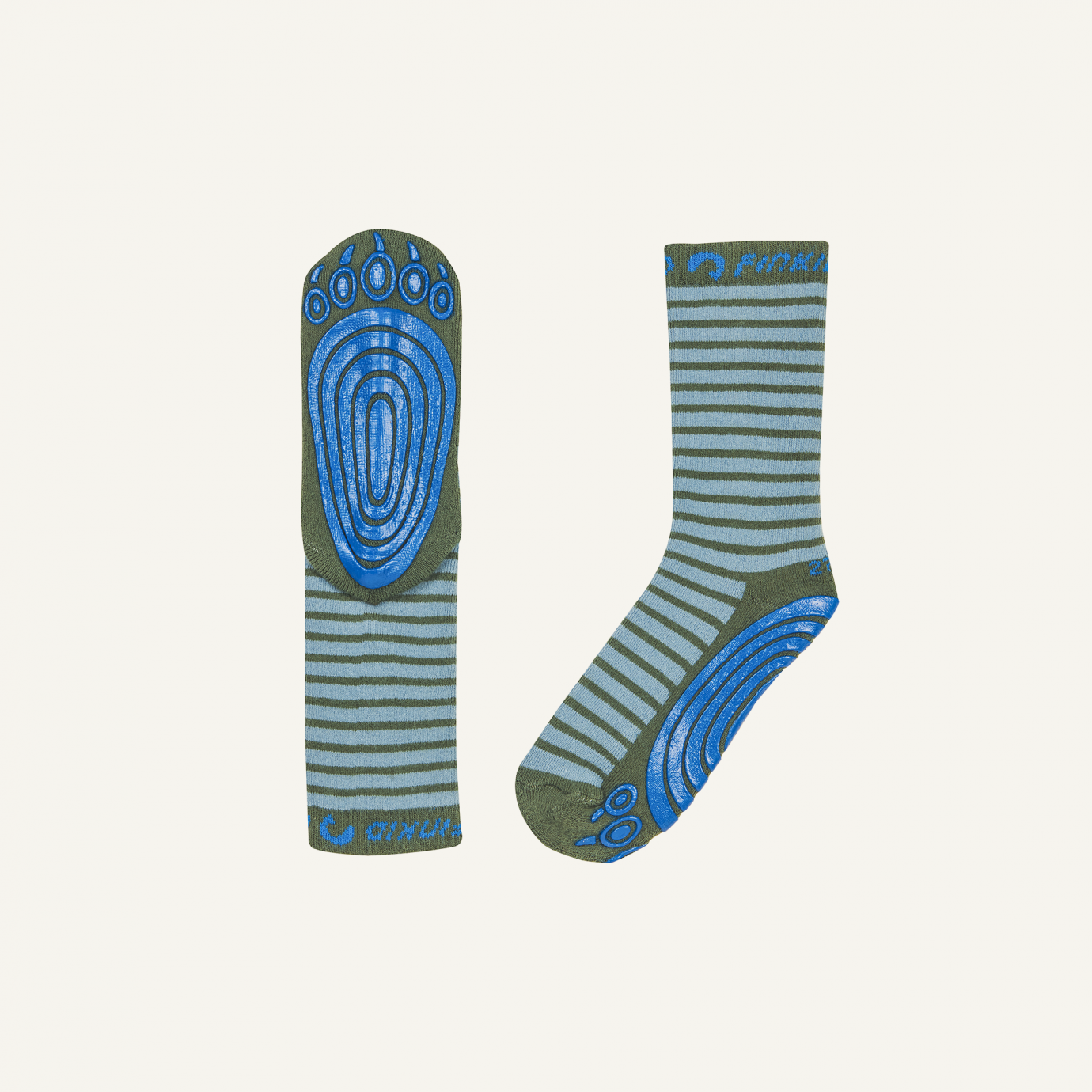 Finkid Stoppersocken Tapsut Smoke Blue/Bronze Green