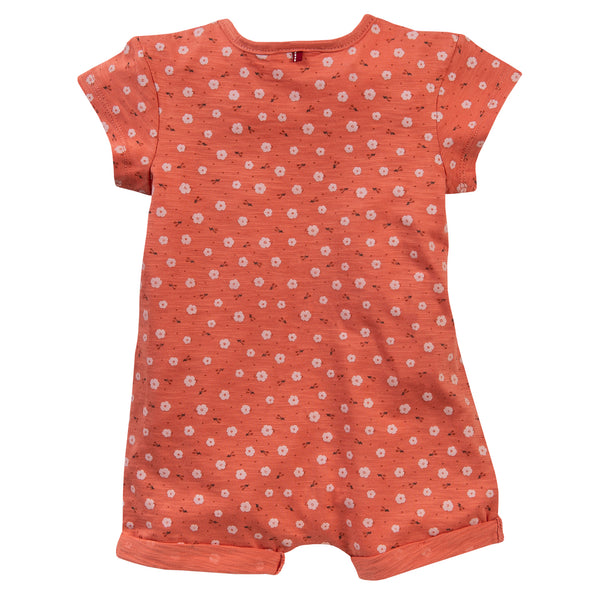 People wear Organic Kurzarmoverall lachsfarben