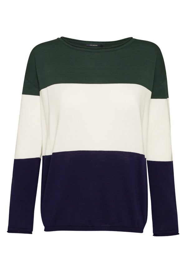 Greenbomb Pullover Bottle Green Stripes
