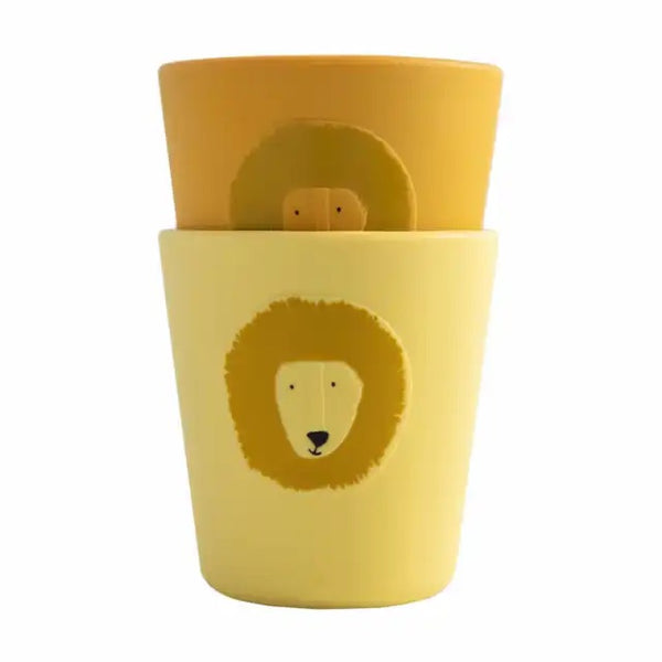 trixie Silikonbecher Mr. Lion (Set aus zwei)