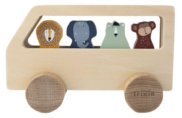 Trixie Bus mit Tieren aus Holz