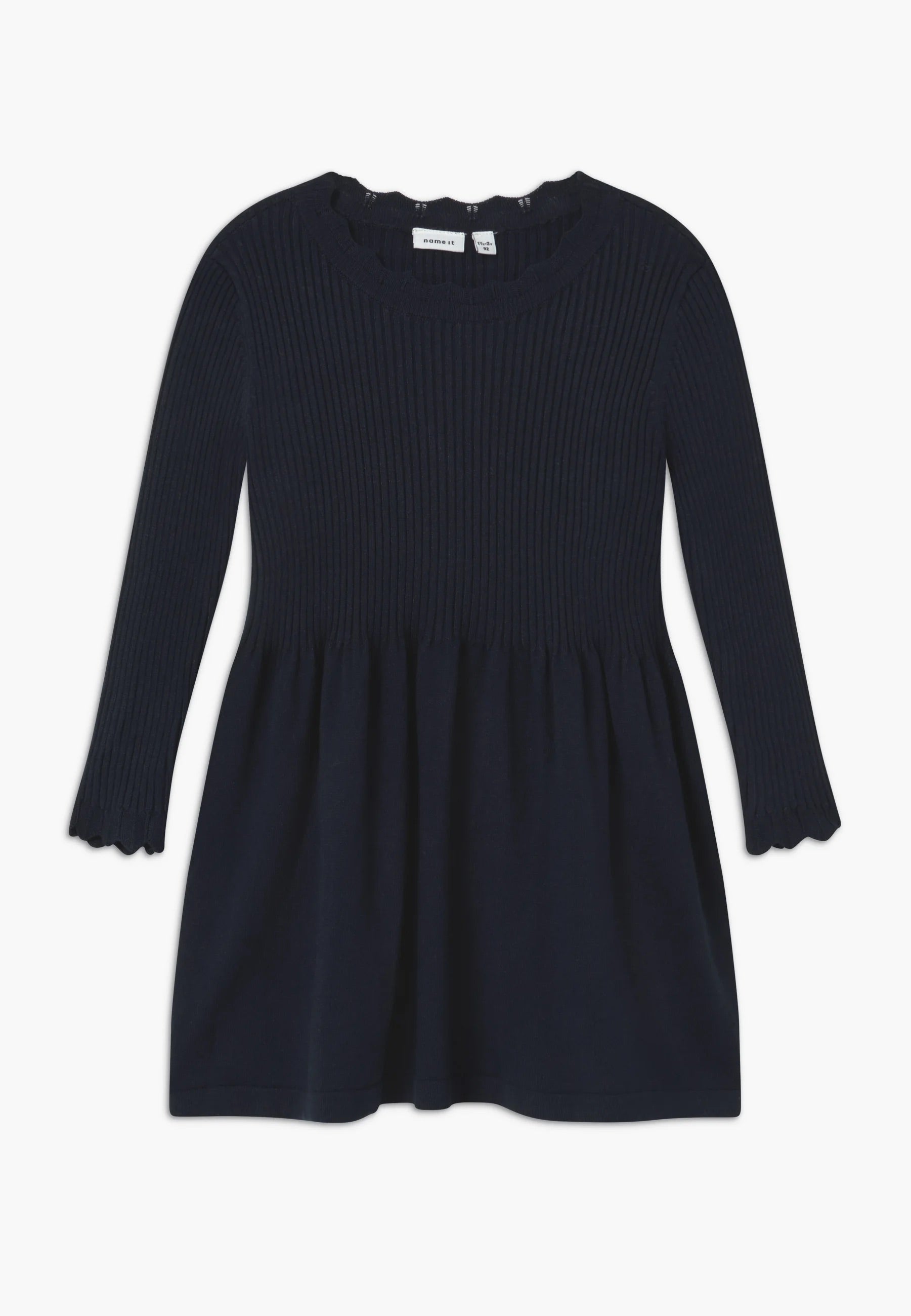 name it Kleid in Rippstrick