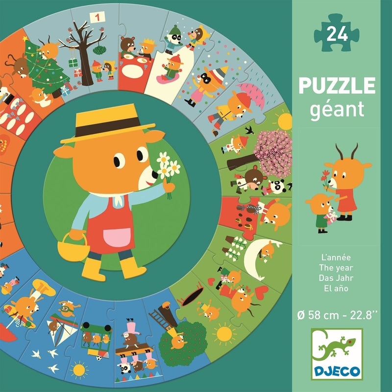 Djeco Puzzle géant - Das Jahr