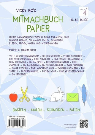 Vicky Bo Mitmachbuch Papier ab 8 Jahren