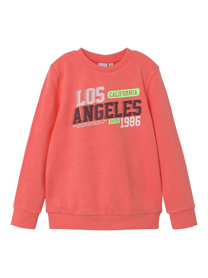 Name It Pullover Peach mit Druck „Los Angeles“