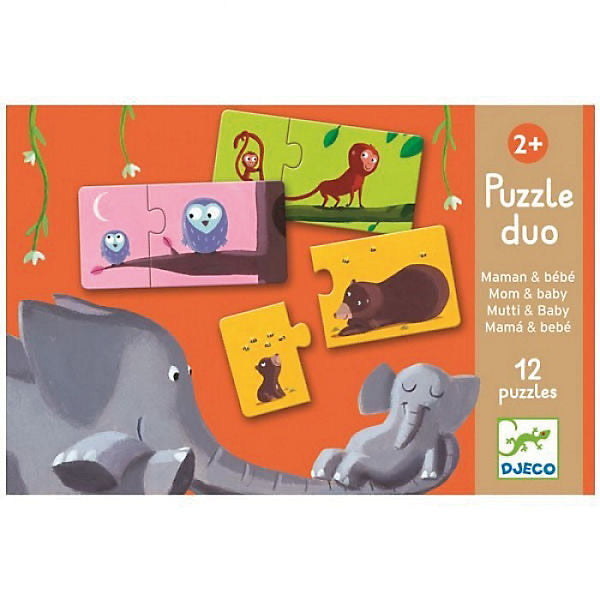 Djeco Puzzle duo Mama & Baby