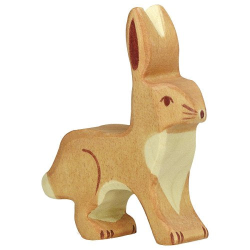 Holztiger Hase, Ohren hoch