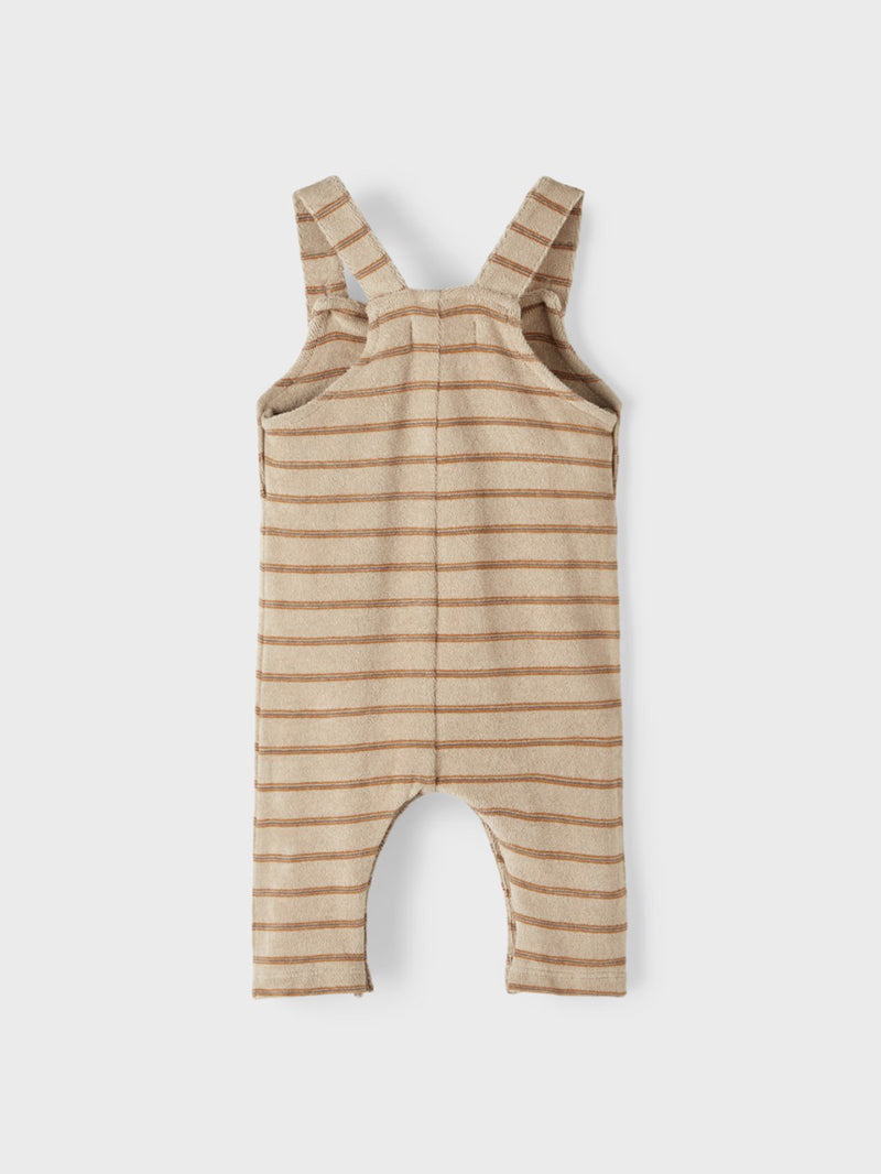 Lil‘Atelier Latzhose Frottee (nbmdalto) White Pepper