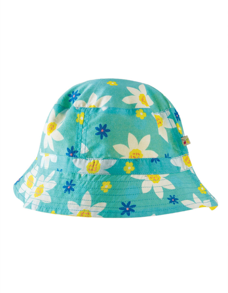 Frugi - Hayley Reversible Hat - Sommerhut zum Weden mit Blumen
