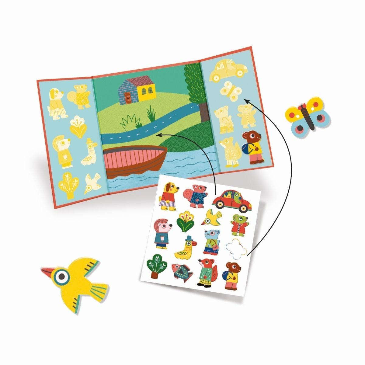 Djeco Sticker: Tiere