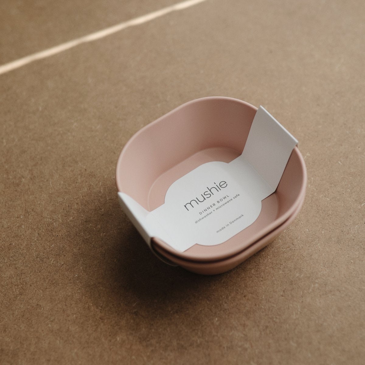 Mushie Geschirrschale quadratisch blush