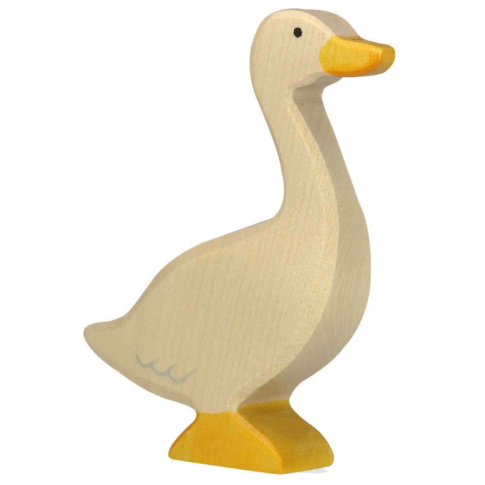 Holztiger Gans stehend