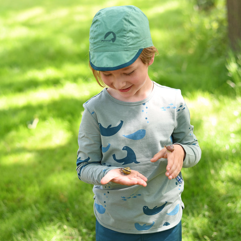 Finkid Langarmshirt Juhannus mit Seehunden green bay