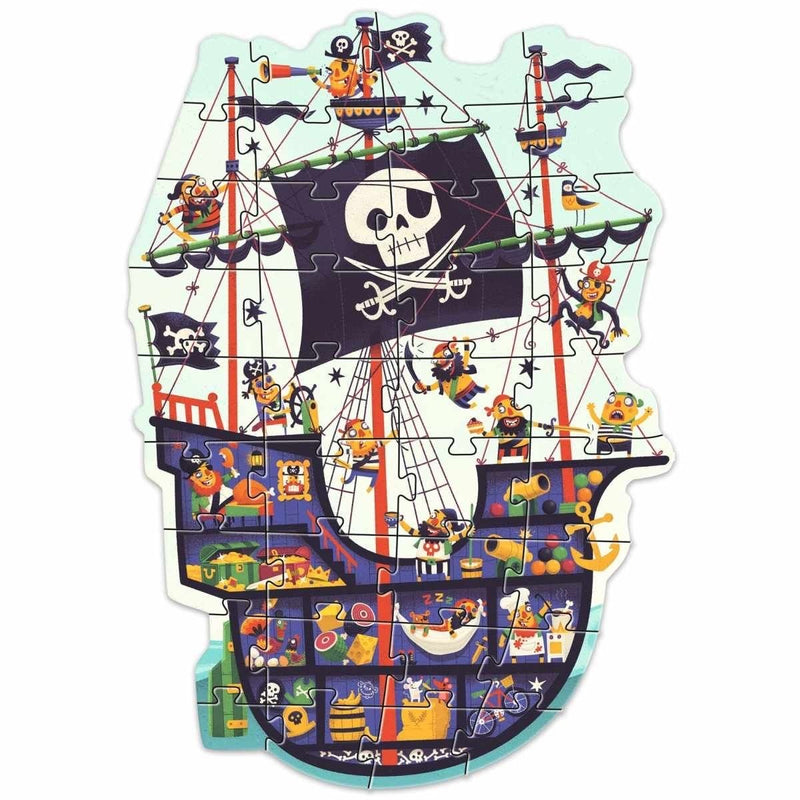 Djeco Bodenpuzzle Piratenschiff