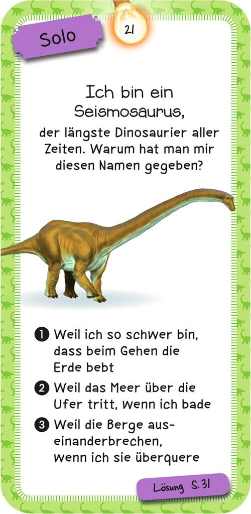 Moses Quiz Dinosaurier