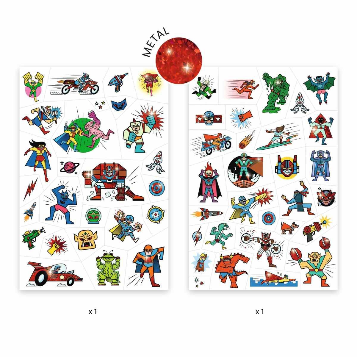 Djeco Tattoos Superheroes