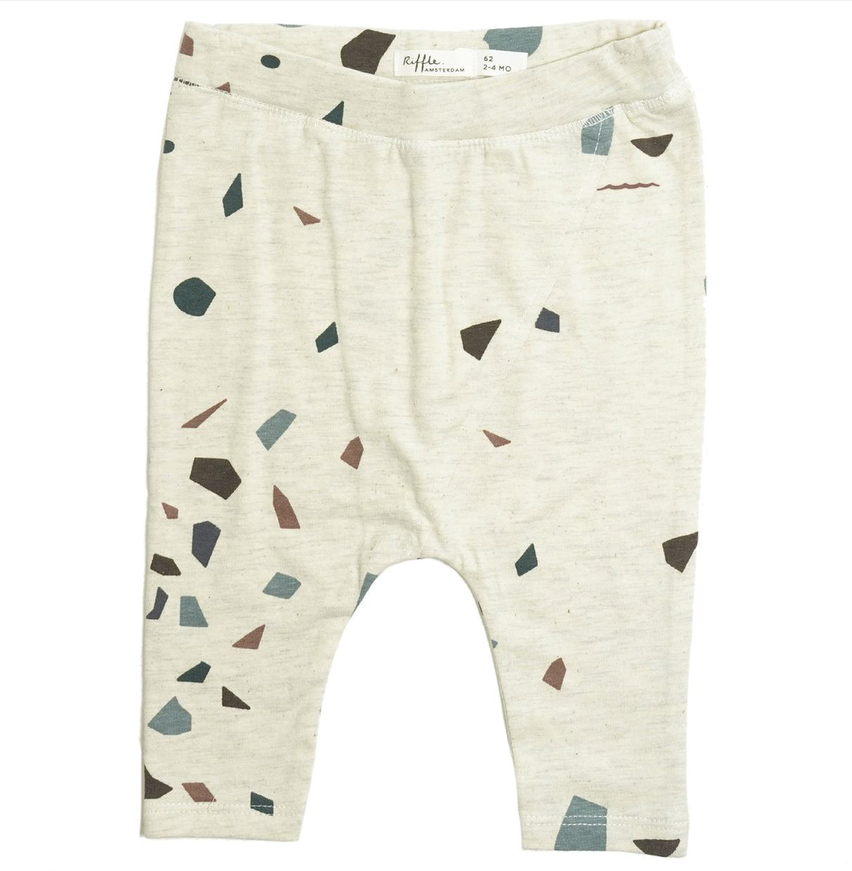 Riffle Amsterdam Baumwollhose mit abstraktem Muster jersey stones