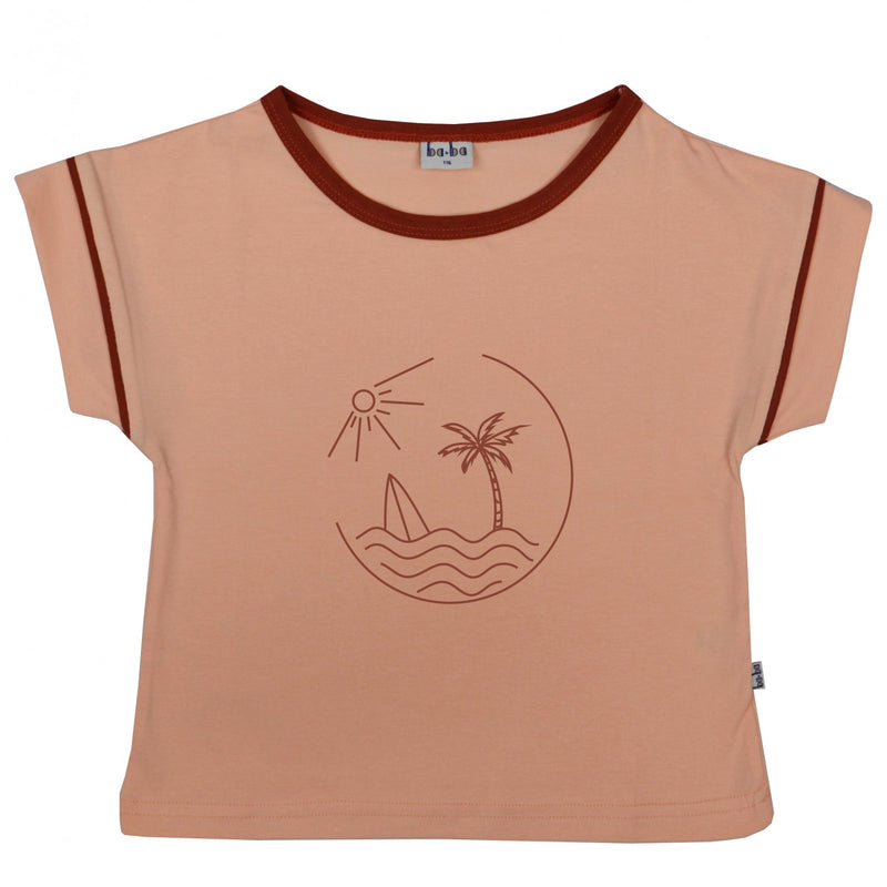 baba T-Shirt mit Palmen Print