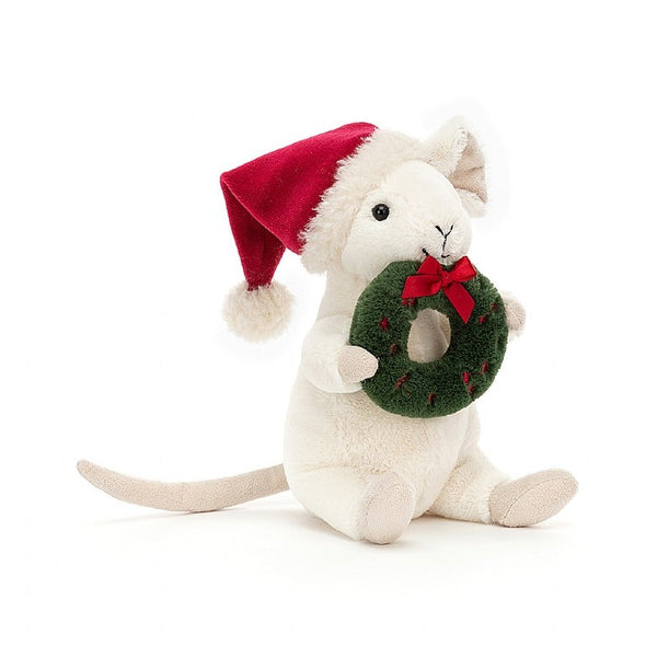 Jellycat Merry Mouse mit Kranz