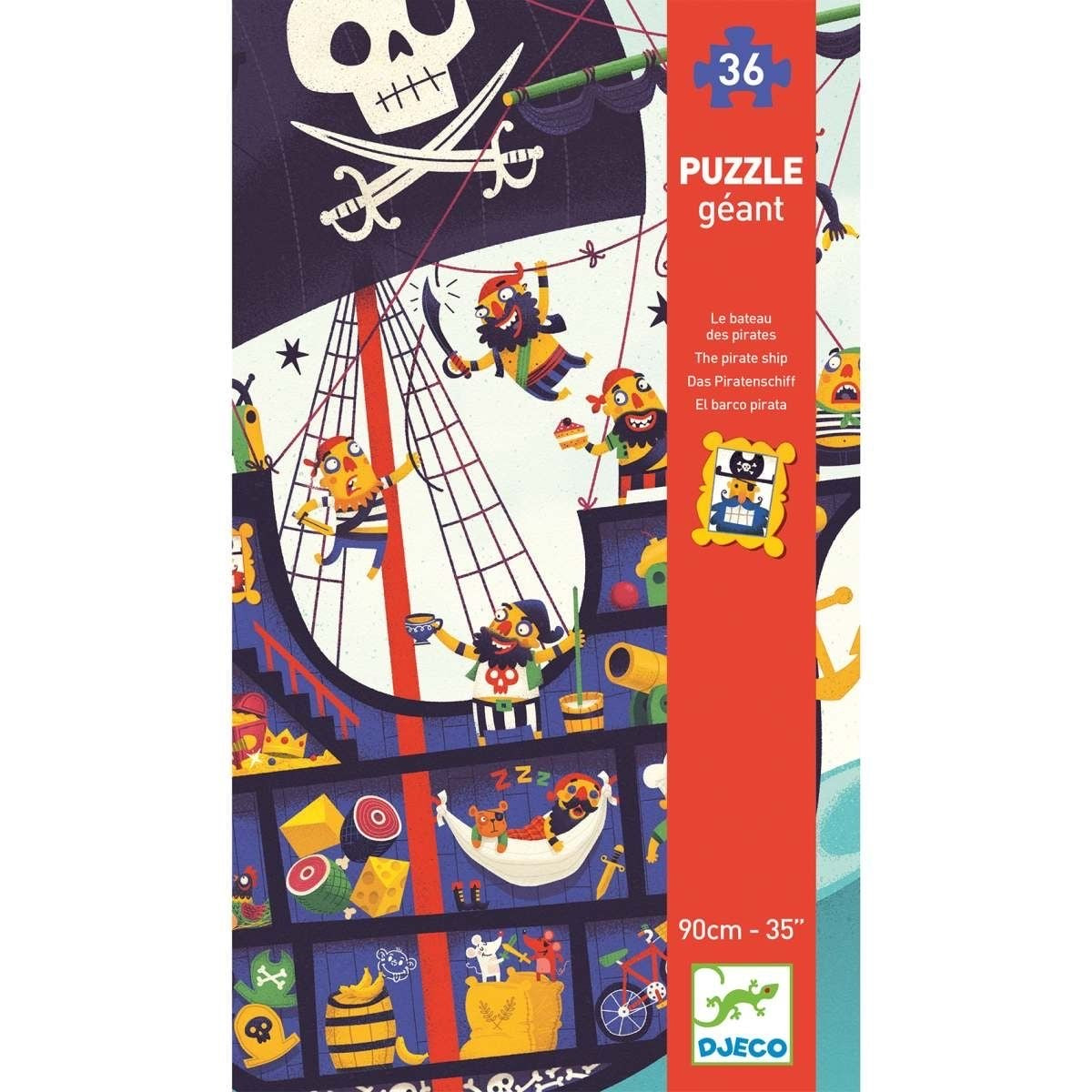 Djeco Bodenpuzzle Piratenschiff