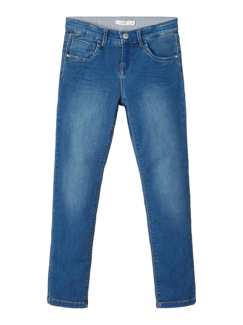 name it Jeans blau mit Waschung